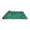 thumbnail image 2 of Ahgly Company Indoor Rectangle Abstract Turquoise Blue Contemporary Area Rugs, 7' x 9', 2 of 4