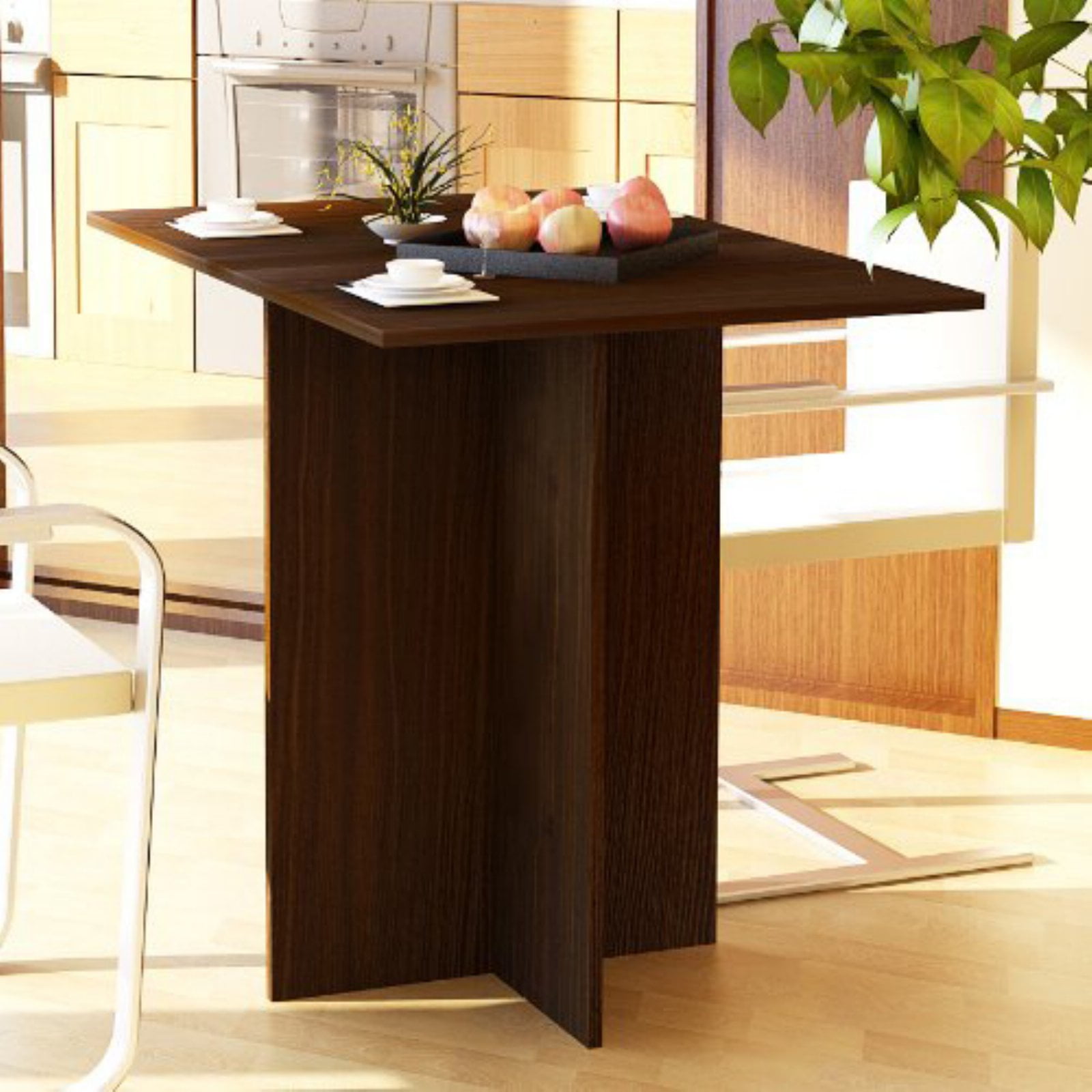 Furinno Boyate Special Simple Folding Table, Walnut