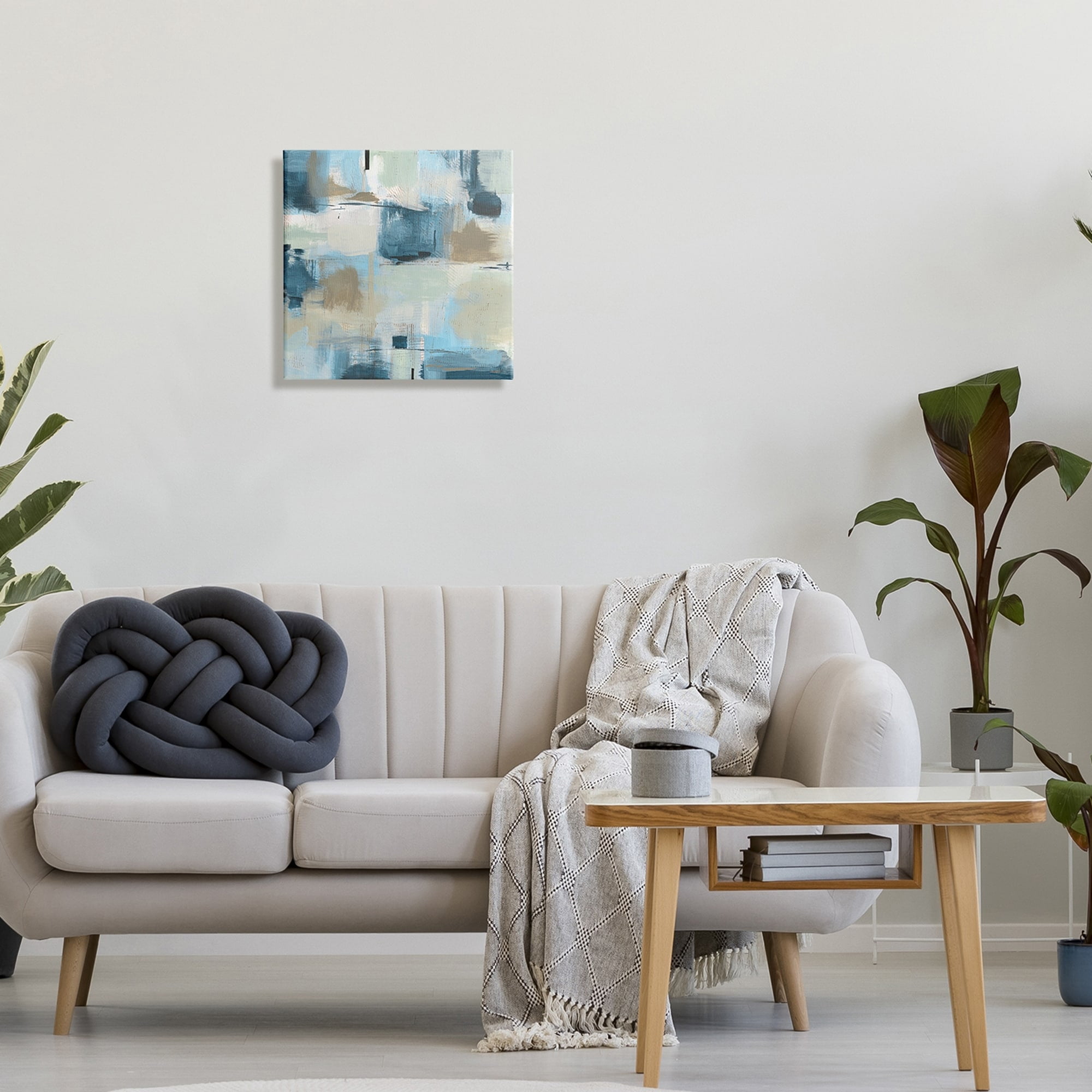 Stupell Industries Modern Abstract Tiled Paint Patchwork Collage ,30 x 30, Design by Sn Jill