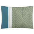 thumbnail image 6 of Lanco Lucy Floral Leaves 6- Piece Comforter Set, Aqua, Queen, 100% Polyester Fill, 6 of 6