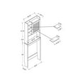 thumbnail image 5 of Bowery Hill Modern Wood Bathroom Space Saving Cabinet in White, 5 of 8