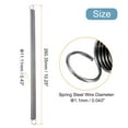 thumbnail image 2 of Uxcell Silver Extended Spring Spring Steel Dual Hook Tension Springs for Experiment 1.1 x 11.11 x 260.35 mm 2 Pcs, 2 of 5