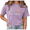 1-Purple, variant on Giffimy Women's Apricot Wildflower Bible Verse Vintage Washed T-Shirt Short Sleeve Relaxed Fit Top