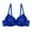 Blue, variant on Raenseen Women's Sparkle Sequins Push Up Bra Glitter Beading Padded Bralette for Belly Dancing Blue 34/75