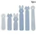 thumbnail image 2 of Bangcool Silicone Mold Bookmark Non-stick 6PCS DIY Resin Art Mold Epoxy Bookmark Mold, 2 of 10