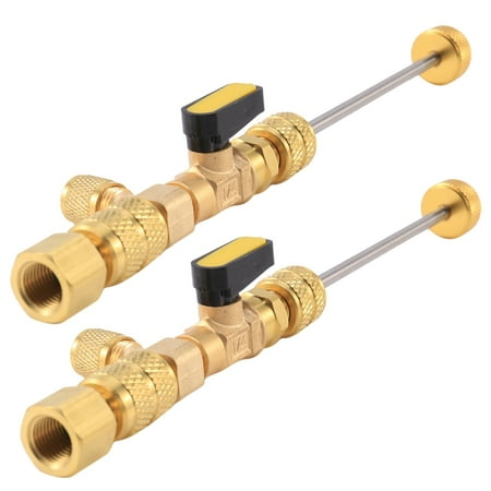

DTRALD 2X R410A R22 Dual Size Port HVAC Valve Core Removal Installer (No Loss)