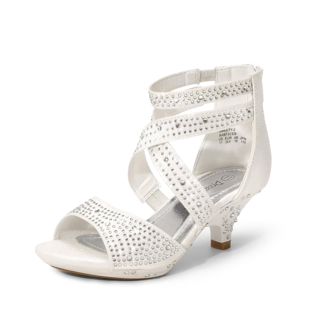 Sandalias SWEETY-2 para Niñas DREAM PAIRS con Tacón de 4.5 cm Blanco Talla 1