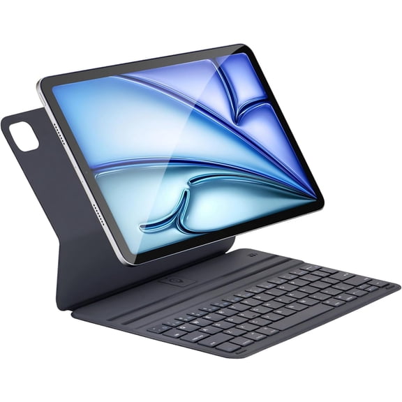 Gray Smart Keyboard Folio, Ultra‑Slim Magnetic Bluetooth Keyboard Case for iPad Air 11" (M3/M2, 2025/2024), iPad Pro 11" (4th/3rd/2nd/1st Gen) & iPad Air 5th/4th Gen