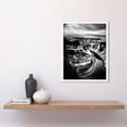 thumbnail image 2 of Glen Canyon Colorado River Bend Black and White Photograph High Contrast Dramatic Landscape Art Print Framed Poster Wall Decor 12x16 inch, 2 of 5