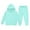 01#Cyan, variant on TQWQT Boys Sweatsuit Kids Tracksuit Long Sleeve 2 Piece Kids Sweat Set Size 3-4 Hooded Solid Color Sweatshirt and Jogging Pant Boys Outfits Beige