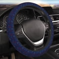 thumbnail image 5 of Naloa Blue Firework Elastic Steering Wheel Cover, Auto Steering Wheel Cover – 15 Inch, Fit Suvs,Vans Cars,Trucks, 5 of 6