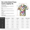 thumbnail image 5 of Sikiie Colorful Easter Eggs Print Men's Hawaiian Shirt, Summer Beach Button Pocket Short Sleeve T-Shirt,Medium, 5 of 7