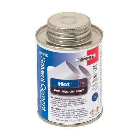 4 oz Hot Blue Solvent Cement for PVC