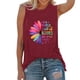 thumbnail image 1 of Playeras,Blusas y Tops,Ropa para Mujer Damas Camisetas Mujeres Activewear Tank Tops sin mangas Yoga Workout Tank Tops Loose Fit Running ejercicio gráfico camiseta (Wine, S), 1 of 4