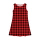 thumbnail image 5 of Teen Girls Dresses Sleeveless Plaid A-Line Dress Classic Pattern Casual Summer Dresses for Kids ,Sie:140, 5 of 7