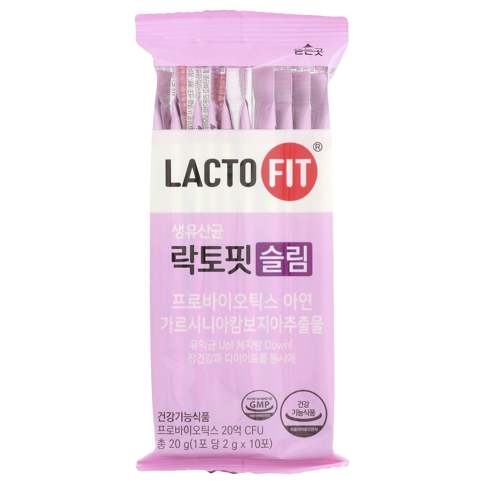 Chong Kun Dang Lacto-Fit Slim Probiotics for Gut Health, Blood Sugar, Immune Support, 2g, 60 Sachets
