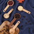 thumbnail image 3 of Neinkie 4Packs Coffee Spoon in Beech Coffee Scoop Wood Coffee Measure Scoop Wooden Table Spoon Coffee Ground Wood Tablespoon for Measuring Coffee Beans Tea, 3 of 7