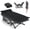 Black, variant on Camping Cot, 28'' Wide Sleeping Cots for Adults, Indoor & Outdoor with Pad 1200D Double Oxford Fits 6'2" Ideal, Supports 440LBS Portable Folding Bed with Bag for Home, Travel & Guests