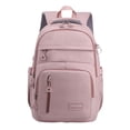 thumbnail image 2 of UJNDER High School Students Large Capacity Nylon Travel Backpack with Multiple Compartments for Casual Daily Commuting,Pink,Large, 2 of 9