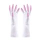thumbnail image 1 of par de guantes de goma para limpieza doméstica, reutilizables, impermeables, para cocina, lavavajillas, ropa, guantes de látex, talla M (rosa), 1 of 7
