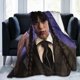 thumbnail image 2 of Manta de felpa de Wednesday Addams, ultra suave y acogedora, de lujo, para sofá cama, mantas de felpa cálidas y ligeras para todas las estaciones, 60 x 50 pulgadas, 2 of 6