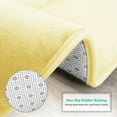 thumbnail image 6 of Nestl Absorbent Memory Foam Bath Mat Bathroom Rug, Mellow Yellow, 17"x24", 6 of 7