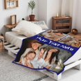 thumbnail image 4 of Custom Blanket with Picture for Couples, Personalized Flannel Throw Blankets,Gifts for Girlfriend Boyfriend Wife Husband Birthday Valentines Christmas, 4 of 6