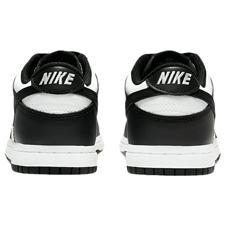 Preschool Kid's Panda Nike Dunk Low Retro Shoes, White/Black