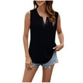 thumbnail image 3 of JDQJBZ Womens Camisole V Neck Sleeveless Chiffon Pullover Top with Solid Color Tank Top, 3 of 5
