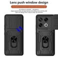 thumbnail image 2 of For Infinix GT 20 Pro 5G Case PC TPU Kickstand Phone Back Cover with Camera Slider - Black, 2 of 5