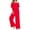 Red, variant on Sleeveless Jumpsuits For Women Casual And Spring One Line Shoulder Temperament Off The Shoulder Rompers For Women Dressy