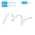 thumbnail image 2 of Uxcell 11.81'' 16 Pins FFC Ribbon Flat Flexible Cable(B Type) for LCD Laptop Plastic White  5pcs, 2 of 5