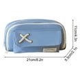 thumbnail image 2 of Bolsa de Lápices con Cuerda y Botones de Gran Capacidad para Niñas, Bolsa de Almacenamiento para Niños, Caja de Papelería para Escuela Primaria, Caja de Lápices para Niñas de Escuela Secundaria., 2 of 6