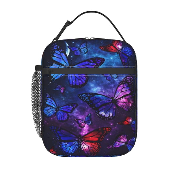 Butterfly Lunch Bag Portable Thermal Lunch Box for Men and Women