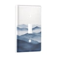 thumbnail image 2 of Yayeee Toggle Light Switch Wall Plate 1-Gang 4.5"x2.7" Home Decorative Outlet Cover, Watercolor Mountains, 2 of 7