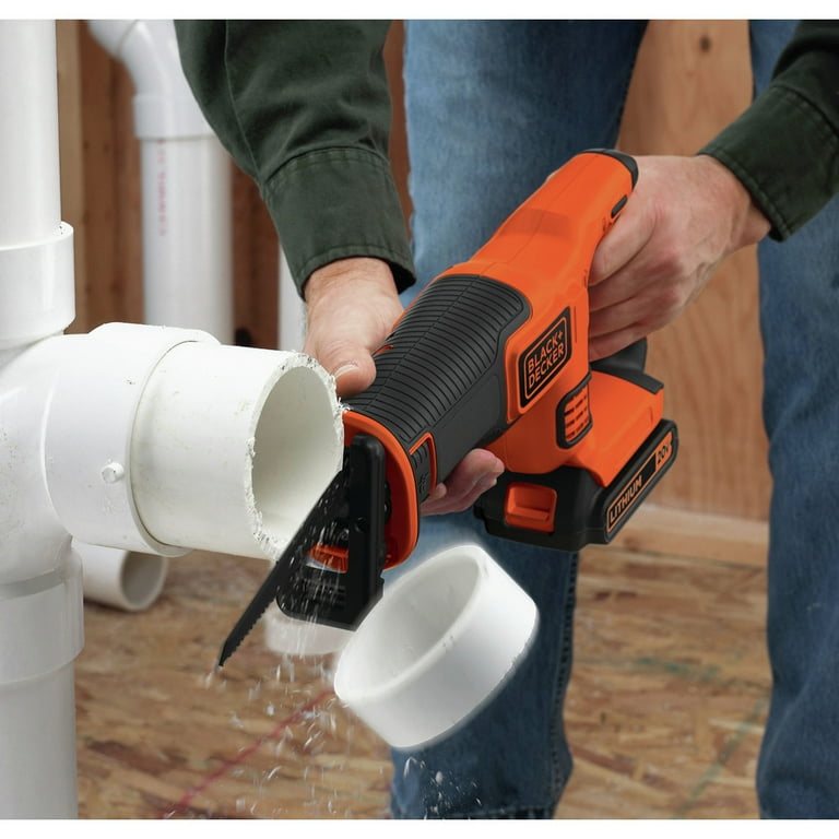 Black Decker BDCR20C 20V MAX Brushed Lithium Ion Cordless Reciprocating Saw Kit 1.5 Ah