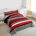 thumbnail image 3 of Castle Fairy Cheetah Print Twin Comforter Sets,Abstract Zebra Stripes Bedding Set, 3 of 8