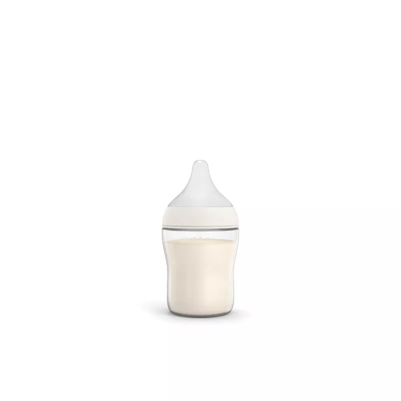 5 fl oz Clear Baby Bottle, Perfect Match Infant Feeding Bottle with Level 1 Slow Flow Silicone Nipple, BPA-Free, Lightweight Baby Feeding Bottle for Newborns and Infants