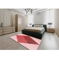 thumbnail image 5 of Ahgly Company Machine Washable Indoor Square Transitional Deep Rose Pink Area Rugs, 5' Square, 5 of 7