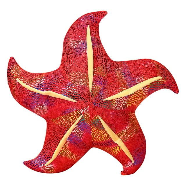 Jouet en Peluche Étoile de Mer Rouge Poupée Douce pour Enfants Cadeau