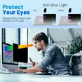 thumbnail image 6 of 24" Computer Privacy Screen Filter for 16:9 Widescreen Monitor Screen Protector, Desktop Monitor Privacy Film, Monitor Shield Anti-Glare Scratch, Anti Blue Light Protector, 6 of 7