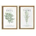 thumbnail image 4 of Crystal Art Gallery Basil and Thyme Framed Wall Art Print Size 12" x 8" by Heather Myers Set of 2, 4 of 6