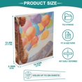 thumbnail image 5 of Teddy Dog Ballons Mountains 3 Ring Binders 1.5 inch Hardcover File Folders with Interior Pockets A4 Size Organizer for School Office Hospital Set of 2, 5 of 8