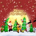thumbnail image 4 of Juego de globos inflables para Navidad, diseño de perro, Papá Noel, árbol trepador, jardín, decoraciones navideñas, fiesta, 1,5 m, 1,8 m, 4 of 5
