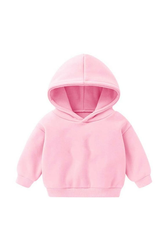 Toddler Girls Long Sleeve Knit Sweater Winter Kids Hoodies Boys Girls Hoody Children Pullover Outerwear Toddler Baby Sweatshirt Pinks 3-4T