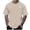 Khaki, variant on Mens Oversized T Shirt Short/long Sleeve Big & Tall Athletic T-Shirts Athletic Fit Printing Boat Neck Summer Vacation Basic T Shirts