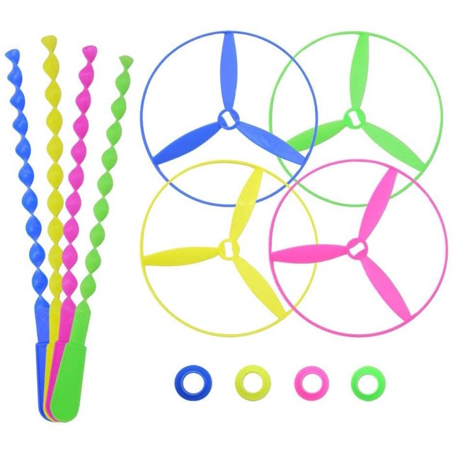 Twisty Pull String Flying Saucers/Helicopters, 40 PCS