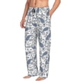thumbnail image 3 of Mens Pajama Pants - Soft Sleep & Lounge Pants for Men, Paisley Pattern No.9056 Cuteness Casual PJ Bottoms Pants with Pockets, 3 of 5