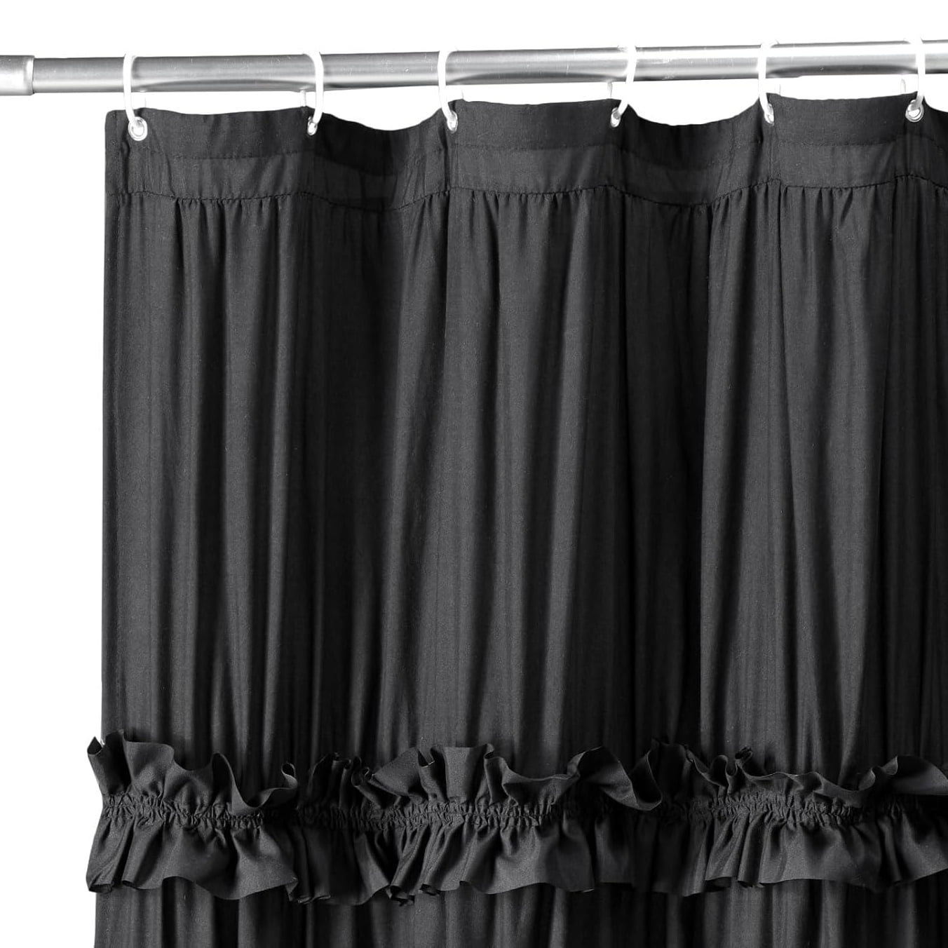 Psoiuetr Vintage Shower Curtain Boho Farmhouse Shower Curtain for Bathroom Black 72" L x 72" W