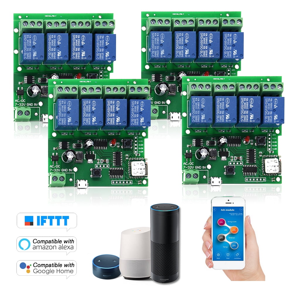 4PCS eWeLink Smart Remote Control Wireless Switch Universal Module 4ch